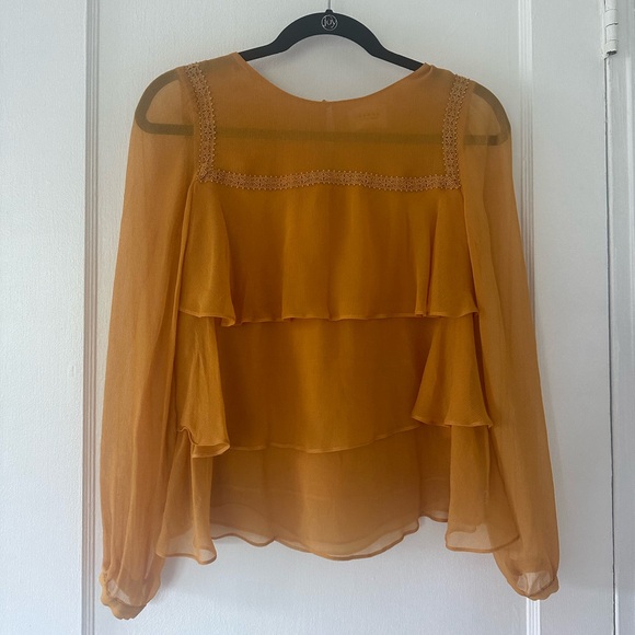 SEZANE SERENA SAFFRON BLOUSE. Size FR 34. - Picture 2 of 7